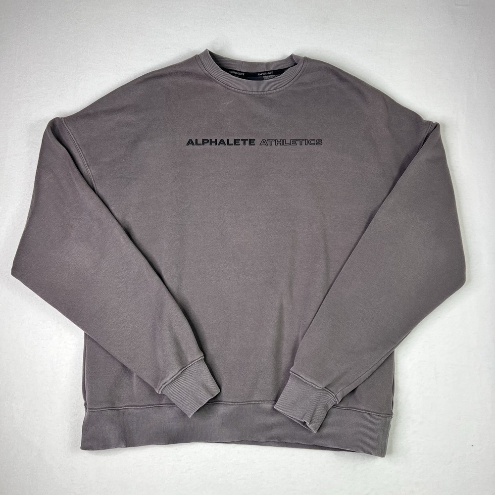 Alphalete Athletics Crewneck Sweatshirt Dark Gray Size L
